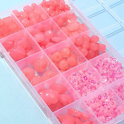 Mixed Shapes Imitation Jelly Acrylic Beads MACR-FS0001-29-1