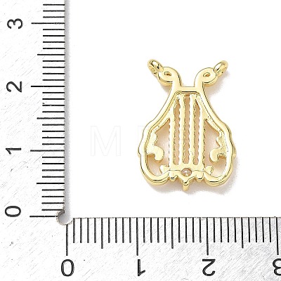 Brass Micro Pave Clear Cubic Zirconia Pendants KK-D289-01G-03-1