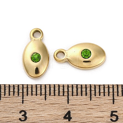 Real 14K Gold Plated 304 Stainless Steel Charms STAS-R005-09G-03-1