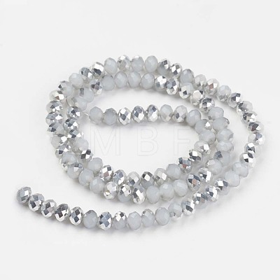 Electroplate Glass Beads Strands EGLA-A034-J6mm-M03-1
