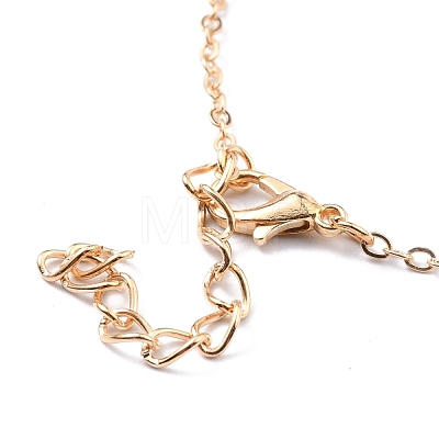 4Pcs 4 Style Alloy Chain Anklets Set with Heart SJEW-D009-07KCG-1