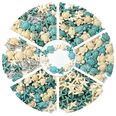 Ocean Theme Jewelry Making Findings Beads Kits DIY-YW0011-22B-1