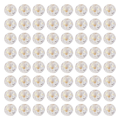 100Pcs Crackle Transparent Glass Beads GLAA-TADJ0001-12J-1
