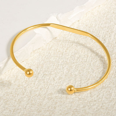 304 Stainless Steel Cuff Bangles IL3957-2-1