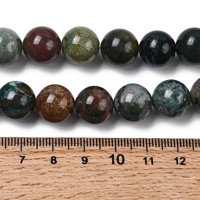 Natural Indian Agate Beads Strands G-G515-12mm-05-1