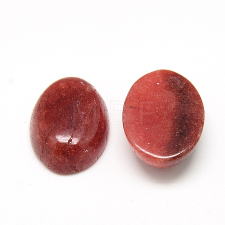 Dyed Natural White Jade Cabochons G-Q957-01L-13x18-1