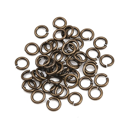 Brass Open Jump Rings KK-NH0012-01A-AB-1