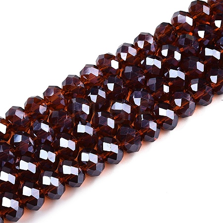 Electroplate Glass Beads Strands EGLA-A034-T8mm-A36-1