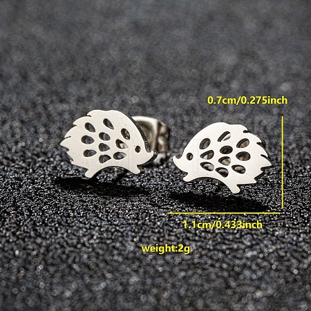 201 Stainless Steel Stud Earrings FS-WGB18B1-14-1