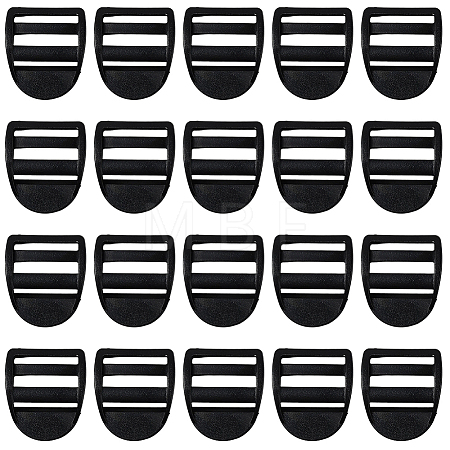 30Pcs Plastic Ladder Lock Slider Buckles KY-CY0001-23B-1
