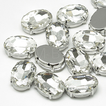 Sew on Rhinestone RGLA-T091-10x14mm-01P-1