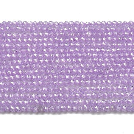 Cubic Zirconia Bead Strands ZIRC-C006-01A-09-1