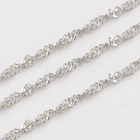 Tarnish Resistant 304 Stainless Steel Singapore Chains CHS-K001-15-1