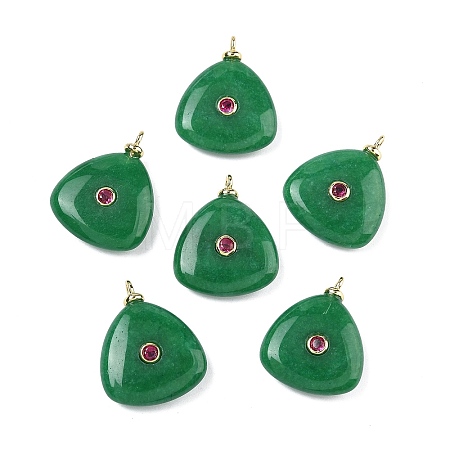 Dyed Natural Malaysia Jade Pendants KK-C251-01C-03-1