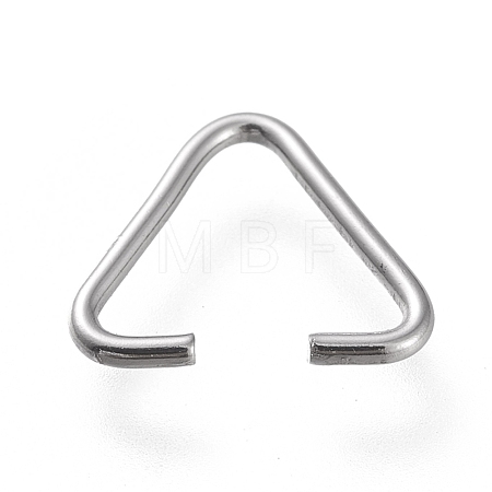 Non-Tarnish 304 Stainless Steel Triangle Rings STAS-K194-28P-1