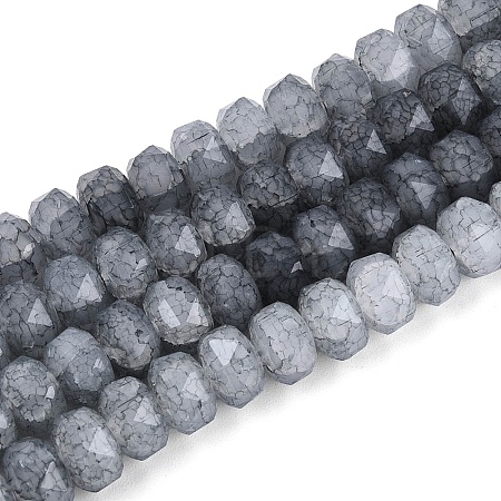 Imitation Jade Crackle Glass Beads Strands GLAA-N068-01A-A01-1