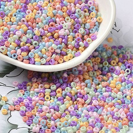 Baking Paint Glass Seed Beads SEED-P006-03A-18-1