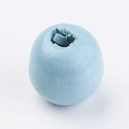 Natural Wood Beads WOOD-Q030-57D-1