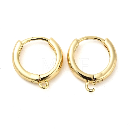 Brass Hoop Earrings EJEW-K083-33G-1