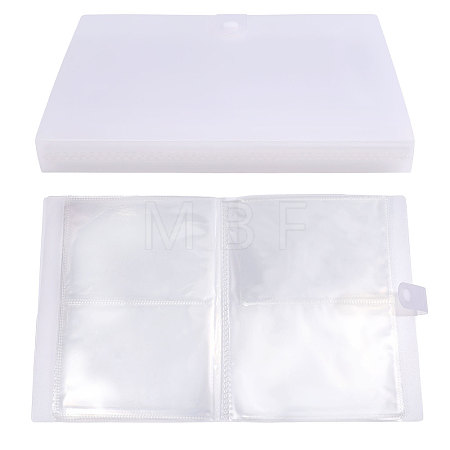 6 Inch Transparent PP Plastic Photocard Storage Albums AJEW-WH0696-614-1