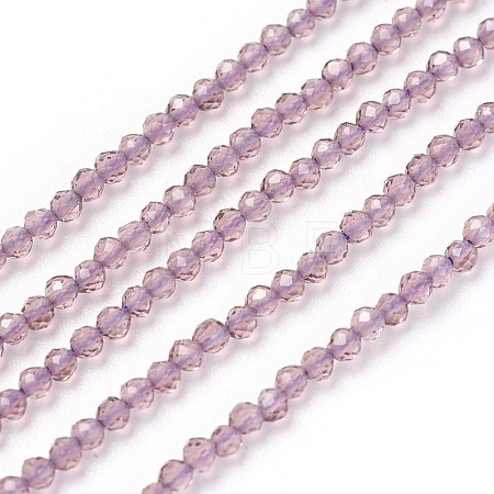 Transparent Glass Beads Strands GLAA-F094-A07-1