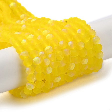 Transparent Glass Beads Strands EGLA-A034-T4mm-MB17-1