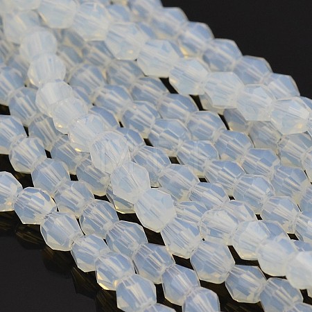Faceted Bicone Opal Beads Strands EGLA-P017-01-1