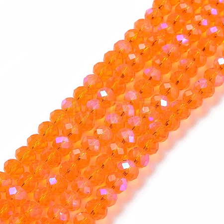 Electroplate Glass Beads Strands EGLA-A034-T2mm-L07-1
