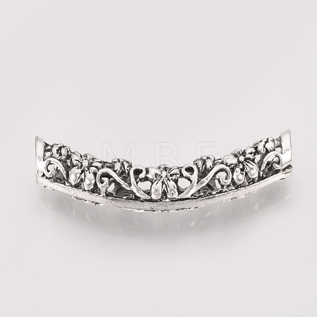Tibetan Style Alloy Tube Beads TIBE-T011-86AS-LF-1