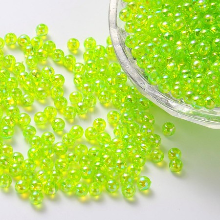 Eco-Friendly Transparent Acrylic Beads PL731-4-1