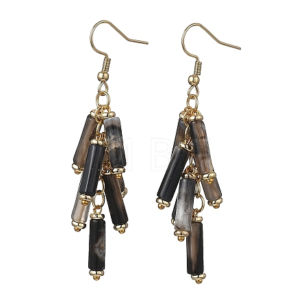 304 Stainless Steel Column Dangle Earrings EJEW-JE06784-02-1