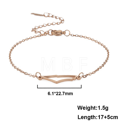 304 Stainless Steel Link Bracelets FS-WG1ED05-03-1