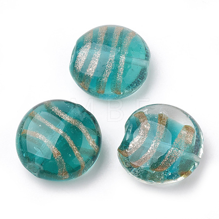 Handmade Gold Sand Lampwork Beads X-LAMP-S188-09C-1