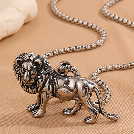 Vintage 304 Stainless Steel Pendant Necklaces for Men WGC33B8-01-1