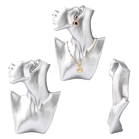High End Resin Side Body Model Portrait Jewelry Stand NDIS-B001-03B-1