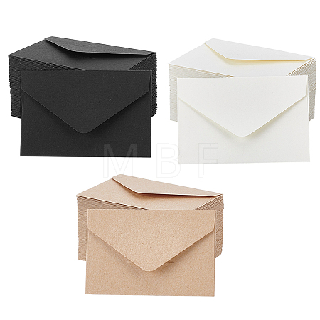 300Pcs 3 Colors Paper Envelopes AJEW-GO0005-62-1