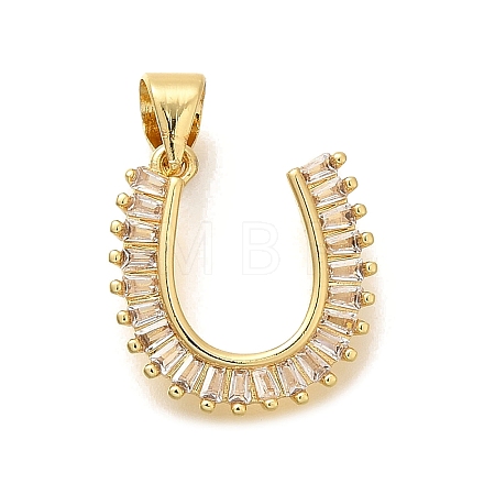 Rack Plating Brass Micro Pave Cubic Zirconia Pendants KK-L226-100G-U-1