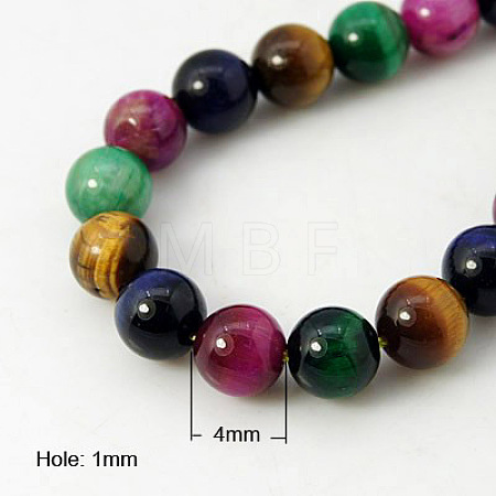Natural Tiger Eye Beads Strands G-G101-4mm-6-1