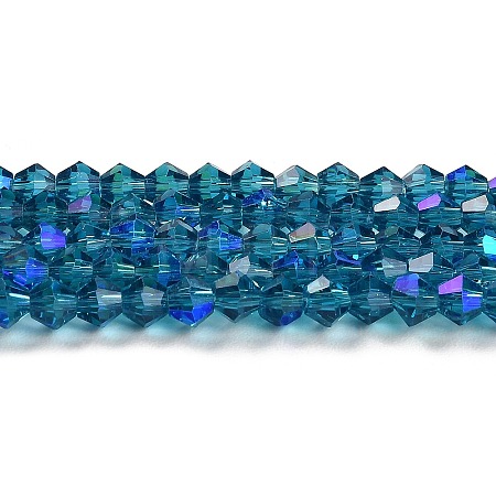 Transparent Electroplate Glass Beads Strands LS-EGLA-A039-T2mm-L01-1