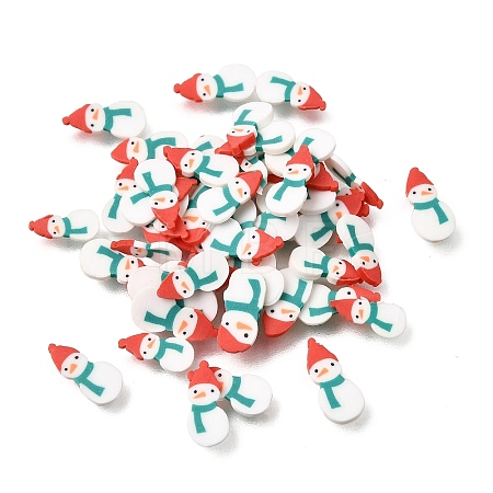 Christmas Handmade Polymer Clay Cabochons PY-CBA5A20-07A-1