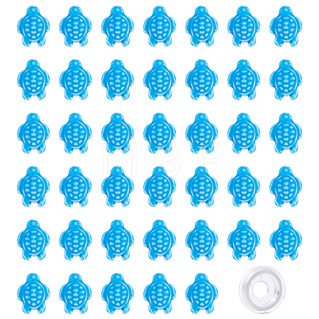  40Pcs Tortoise Handmade Porcelain Beads DIY-SC0015-62A-1