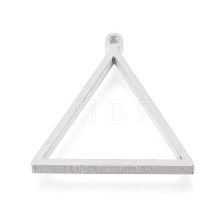 Tarnish Resistant 304 Stainless Steel Open Back Bezel Pendants STAS-K208-03P-1
