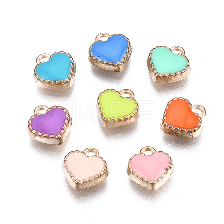 Alloy Enamel Charms X-ENAM-Q033-51-1