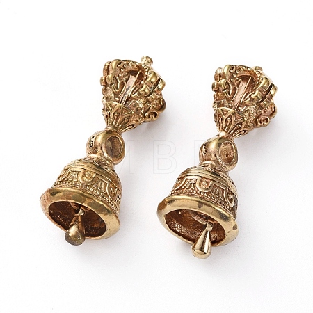 Brass Buddhist Beads KK-G375-02C-1