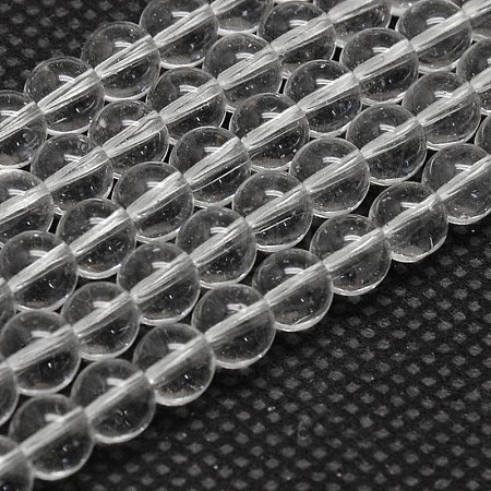 Imitate Austrian Crystal Glass Round Bead Strands GLAA-F030-6mm-01-1