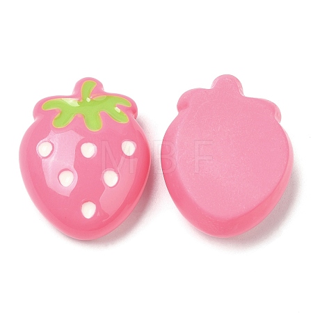 Opaque Resin Fruit Cabochons RESI-G072-02E-1