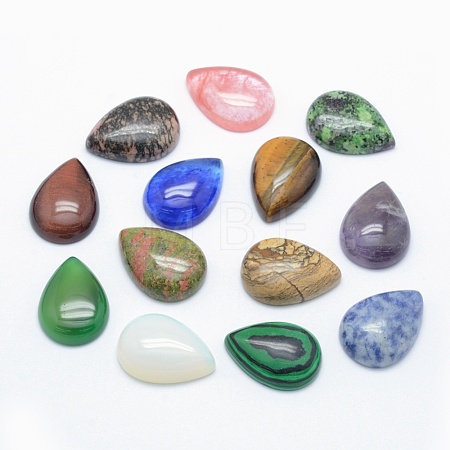 Natural & Synthetic Mixed Stone Cabochons G-E491-B-1