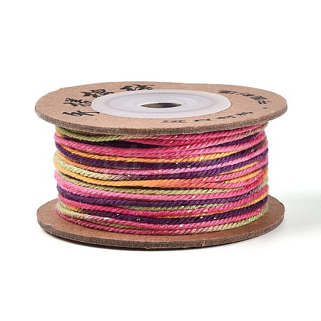 30M Segment Dyed Macrame Cotton Cord OCOR-T018-01C-1