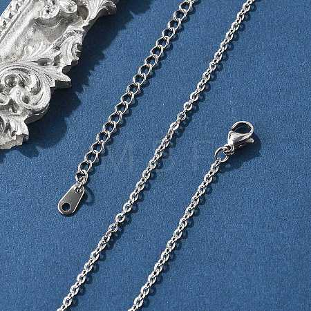 Non-Tarnish 304 Stainless Steel Necklaces NJEW-E080-13P-01-1