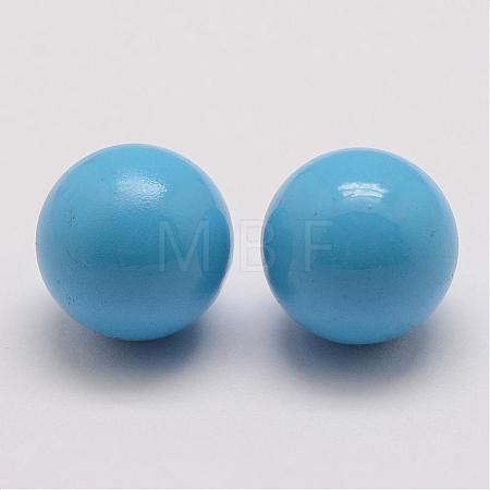 Brass Chime Ball Beads Fit Cage Pendants KK-G298-16mm-11-1